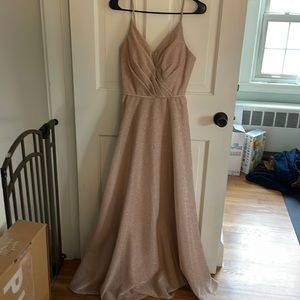 Christina Wu Celebration Rose Gold Dress